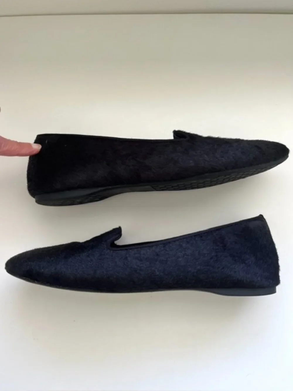 Birdies The Blackbird Loafers in Black Calf Hair | Size 8.5